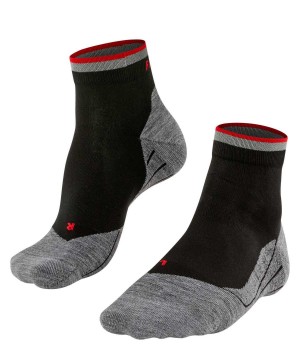 Sosete Barbati Falke RU4 Endurance Short Reflect Running Short sock Negrii | 9123YLNJI