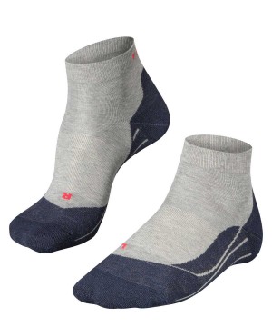 Sosete Barbati Falke RU4 Endurance Short Running Short sock Gri | 0263WZUOB
