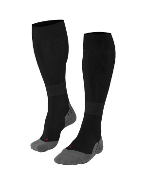 Sosete Barbati Falke RU Compression Energy Running Knee-high Socks Negrii | 9802BFQGU