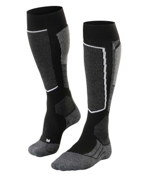 Sosete Barbati Falke SK2 Intermediate Cashmere Skiing Knee-high Socks Negrii | 8614SYUAG
