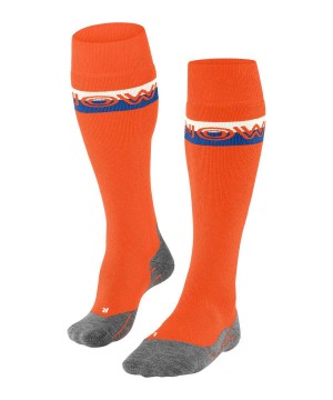 Sosete Barbati Falke SK2 Intermediate Skiing Knee-high Socks Portocalii | 4920ZVJFP