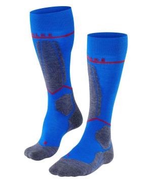 Sosete Barbati Falke SK4 Advanced Compression Light Skiing Knee-high Socks Albastri | 4381REZNT