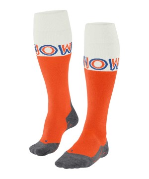 Sosete Barbati Falke SK4 Advanced Skiing Knee-high Socks Portocalii | 7840QWTHV