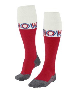 Sosete Barbati Falke SK4 Advanced Skiing Knee-high Socks Rosii | 2597DNUVP