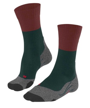 Sosete Barbati Falke TK2 Explore Trekking Socks Verzi | 9835YHDPV