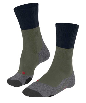 Sosete Barbati Falke TK2 Explore Trekking Socks Verzi | 8219RFIVO