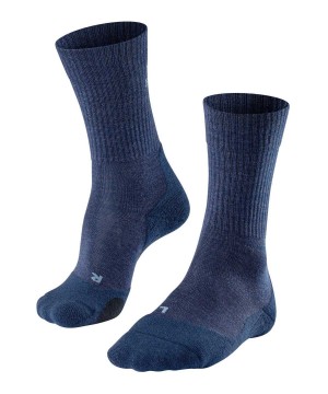 Sosete Barbati Falke TK2 Explore Wool Trekking Socks Albastri | 8602MCUNA