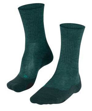 Sosete Barbati Falke TK2 Explore Wool Trekking Socks Verzi | 6387KWLAO