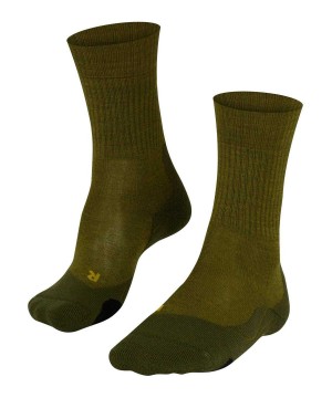 Sosete Barbati Falke TK2 Explore Wool Trekking Socks Verzi | 0284YZGWK