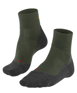 Sosete Barbati Falke TK5 Wander Wool Short Trekking Short sock Verzi | 6704IVBCR