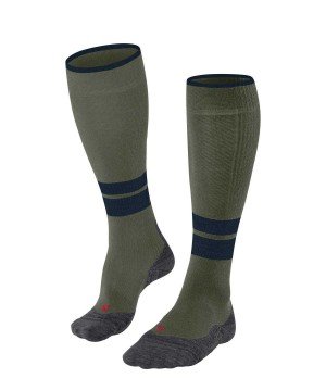 Sosete Barbati Falke TK Compression Energy Trekking Knee-high Socks Verzi | 3286MTAYE