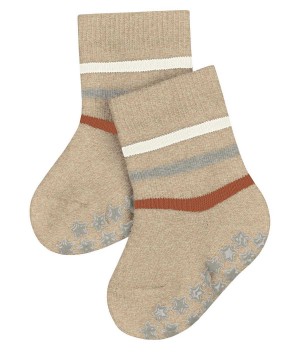 Sosete Bebelusi Falke Multi Stripe House socks Bej | 8592MJLVB