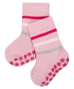 Sosete Bebelusi Falke Multi Stripe House socks Roz | 4576VRTWO