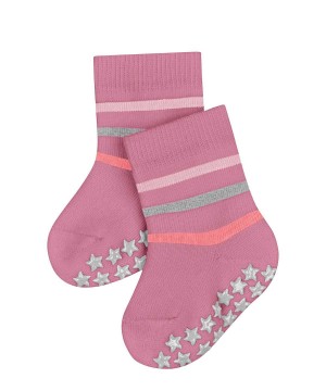 Sosete Bebelusi Falke Multi Stripe House socks Roz | 2837DWQCO