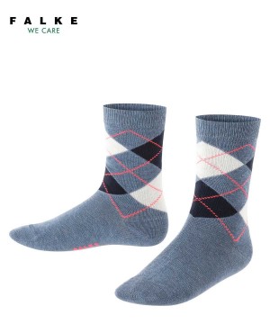 Sosete Copii Falke Classic Argyle Socks Albastri | 7810FRWZN