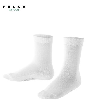 Sosete Copii Falke Cotton Finesse Socks Albi | 5468UIGTK