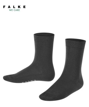 Sosete Copii Falke Cotton Finesse Socks Negrii | 9536LPHRT