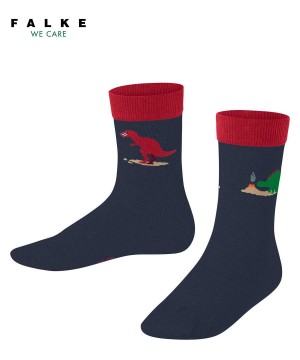 Sosete Copii Falke Dinosaurs Socks Albastri | 6718EANUS