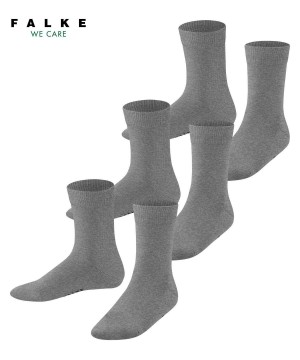 Sosete Copii Falke Family 3-Pack Socks Gri | 1974ZADGI