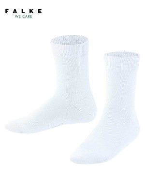Sosete Copii Falke Family Socks Albi | 3268RJQZX