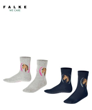 Sosete Copii Falke Horse 2-Pack Socks Multicolored | 2750PWNTC