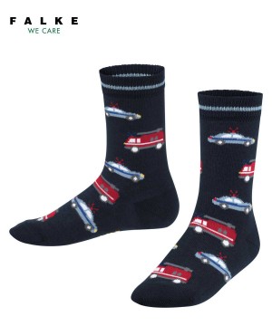 Sosete Copii Falke Police and Fire Cars Socks Albastri | 3971MOGEC