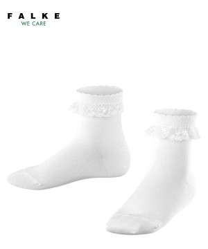 Sosete Copii Falke Romantic Lace Socks Albi | 7540LXHTP