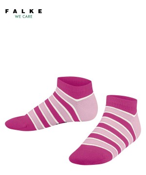 Sosete Copii Falke Simple Stripes Sneaker socks Roz | 1526KVLQD