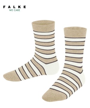 Sosete Copii Falke Simple Stripes Socks Bej | 4653NFEXG