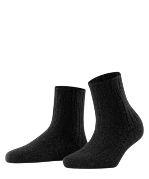 Sosete Dama Falke Bedsock Rib House socks Negrii | 5963PJWXB