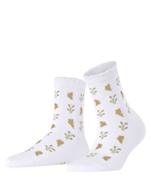 Sosete Dama Falke Bucolic Short sock Albi | 5148NTSOJ