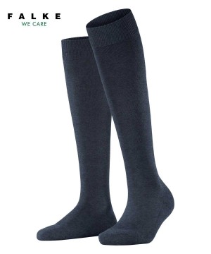 Sosete Dama Falke ClimaWool Knee-high Socks Albastri | 1720SDGFQ