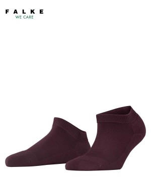 Sosete Dama Falke ClimaWool Sneaker socks Rosii | 9675PGFHY