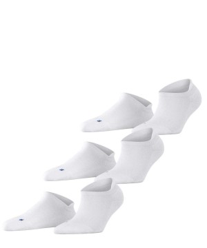 Sosete Dama Falke Cool Kick 3-Pack Sneaker Socks Albi | 4038LYQCP