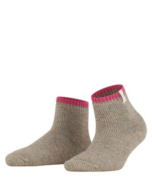 Sosete Dama Falke Cosy Plush Short sock Maro | 0572UFZCK