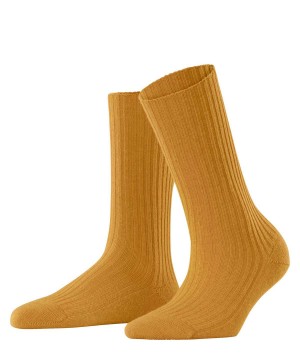 Sosete Dama Falke Cosy Wool Boot Socks Galbeni | 9587UTASO