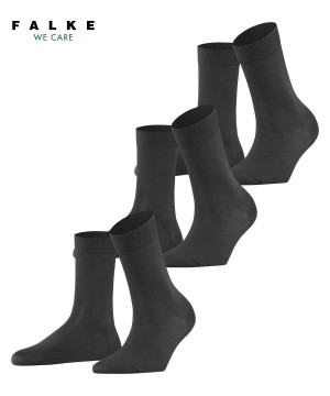 Sosete Dama Falke Cotton Touch 3-Pack Socks Gri | 6237LKVDG