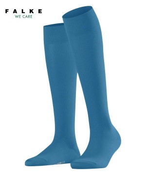 Sosete Dama Falke Cotton Touch Knee-high Socks Albastri | 2679MCPSJ