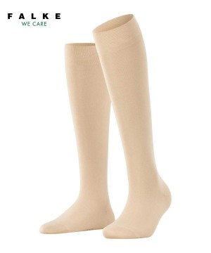 Sosete Dama Falke Cotton Touch Knee-high Socks Bej | 3810JFPQB