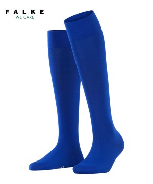 Sosete Dama Falke Cotton Touch Knee-high Socks Albastri | 0671BUPNR