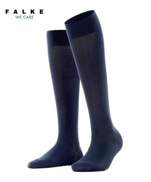 Sosete Dama Falke Cotton Touch Knee-high Socks Albastri | 0361NYWPO