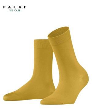 Sosete Dama Falke Cotton Touch Socks Galbeni | 6143RQJAW