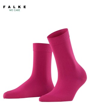 Sosete Dama Falke Cotton Touch Socks Rosii | 5804UMJFL