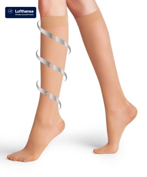 Sosete Dama Falke Energize 30 DEN Knee-high Socks Maro | 1807AGLMO