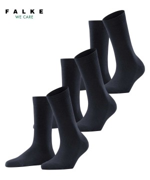 Sosete Dama Falke Family 3-Pack Socks Albastri | 0129KYCSR
