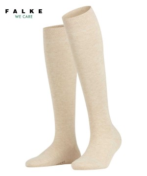 Sosete Dama Falke Family Knee-high Socks Bej | 3024GEIQB