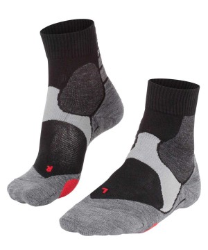 Sports Socks Dama Falke BC3 Comfort Biking Short sock Negrii | 2374ZQOLE