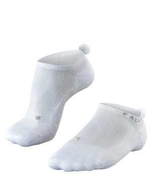 Sports Socks Dama Falke GO2 Pompom Golf Invisibles Albi | 1328YWUZK