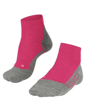 Sports Socks Dama Falke GO2 Short Golf Short sock Rosii | 6518HPYSZ