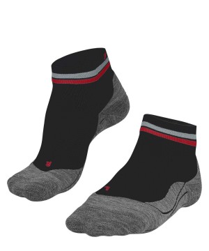 Sports Socks Dama Falke RU4 Endurance Short Reflect Running Short sock Negrii | 7056KHSXC